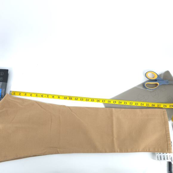 LL Bean Vintage Classic Fit High Rise Camel Comfort Soft Luxe Denim Straight 10R - Picture 16 of 16